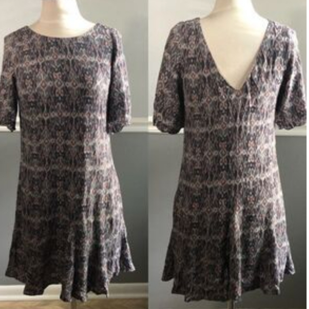 NWT Gentle Fawn Elegant Patterned Dress, P2P 19"
